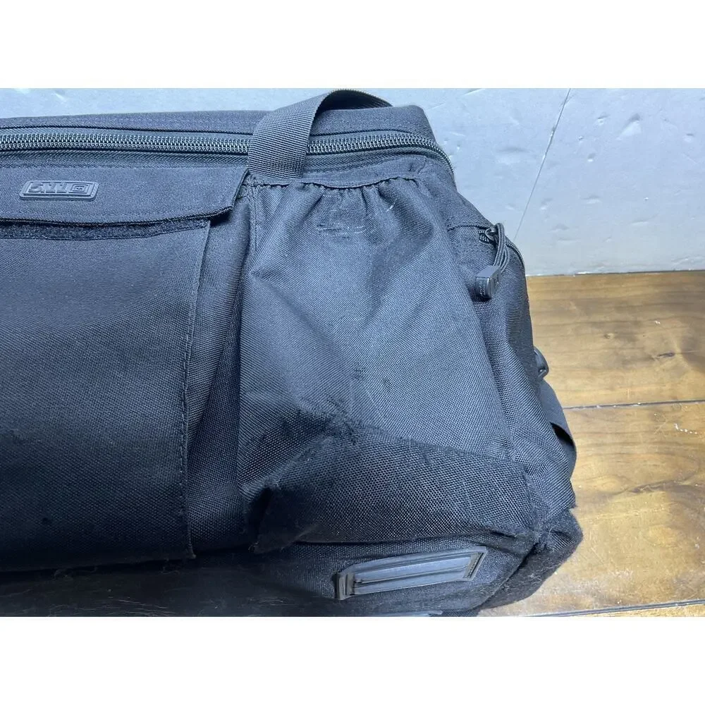 5.11 Patrol Ready Tactical Bag Large Travel Pockets Zippers Black Shoulder Strap